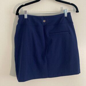Lilly Pulitzer Luxletic UPF 50+ Luxletic 17" Monica Skort Navy Blue Size 2